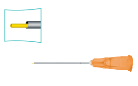 Dual Bore Cannula,Polyimide Tip
